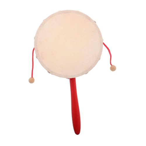 TOYANDONA Handrassel Trommel für Kleinkinder Traditionelles Orff Percussion Instrument für Frühe Bildung Fördert Musikverständnis und Hand Auge Koordination für Familienaktivitäten von TOYANDONA