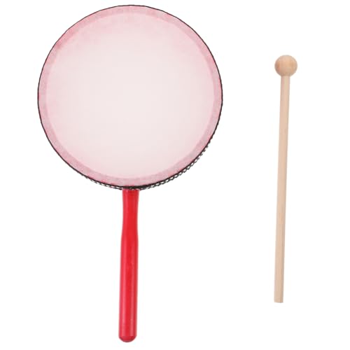 TOYANDONA Handtrommel Für Percussion Instrument Mit Holzgriff Ideal Für Musikalische Früherziehung Spiel Und Aufführungen Und Leicht Zu von TOYANDONA