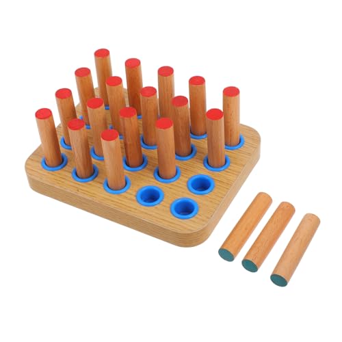 TOYANDONA Stecktafel aus Holz für Handübungen Fingerfertigkeitstrainer mit 20 Stiften Hand Augen Koordination für Hemiplegie Rehabilitation Montessori Spielzeug Stabil und Langlebig TOYANDONA Stecktafel aus Holz für Handübungen Fingerfertigkeitstrainer mit 20 Stiften Hand Augen Koordination für Hemiplegie Rehabilitation Montessori Spielzeug Stabil und Langlebig von TOYANDONA