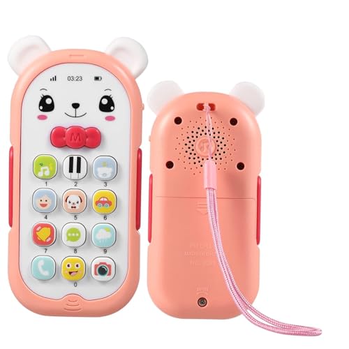 TOYANDONA Handy Für Kleinkinder Kleinkind Spiele Musikspielzeug Instrument Babys Kleinkind Mädchen Mobile Telefon Trommel Mädchen Rosa Elektronische Komponente von TOYANDONA