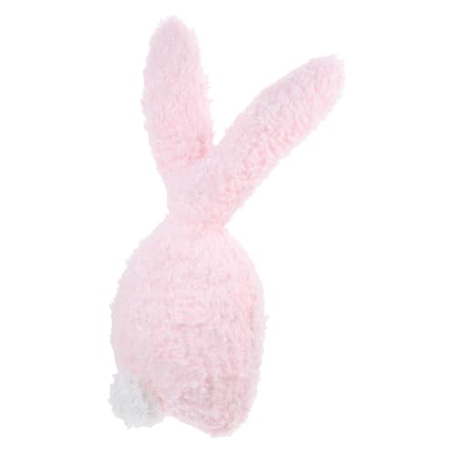 TOYANDONA Hasenpuppe Aber Plüschhase Babygeschenke Weißer Häschenplüsch Stoffhase Kleine Stoffhasen Kleiner Stoffhase Kleiner Häschenplüsch Hasenplüschmasse Pp Baumwolle Rosa von TOYANDONA