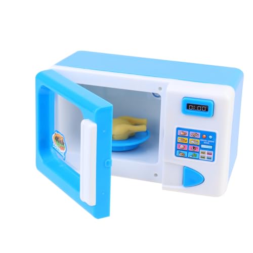 TOYANDONA Haushaltsgeräte kinderspielzeug für Blaue Mikrowelle kauspielzeug babyspielzeug Simulation von Haushaltsgeräten Kind TUT so, als wäre es von TOYANDONA