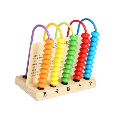 TOYANDONA Holz Abakus Lernspielzeug Bunte Zählperlen Pädagogisches Rechenhilfsmittel für Ab Jahren Montessori Mathe Lernhilfe Frühe Rechenfähigkeiten TOYANDONA Holz Abakus Lernspielzeug Bunte Zählperlen Pädagogisches Rechenhilfsmittel für Ab Jahren Montessori Mathe Lernhilfe Frühe Rechenfähigkeiten von TOYANDONA