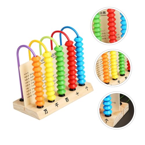 TOYANDONA Holz Abakus Lernspielzeug Bunte Zählperlen Stäbe Perlen Pädagogisch Fördernd Montessori Rechenhilfe für Jungen Mädchen Ab Jahre Spielerisches Rechnen und Zählen TOYANDONA Holz Abakus Lernspielzeug Bunte Zählperlen Stäbe Perlen Pädagogisch Fördernd Montessori Rechenhilfe für Jungen Mädchen Ab Jahre Spielerisches Rechnen und Zählen von TOYANDONA