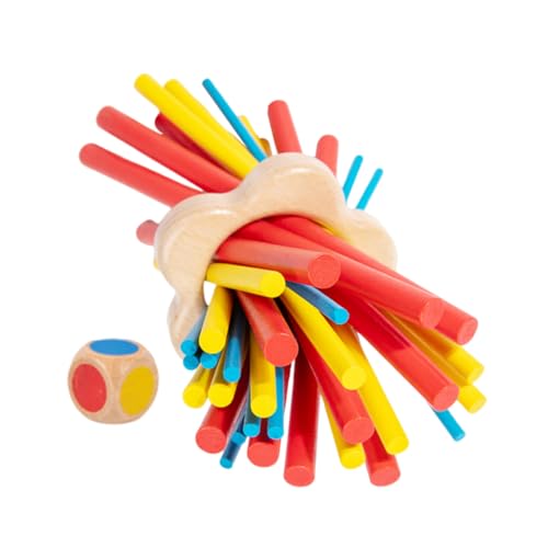 TOYANDONA Holz Balance Stick Spiel Familienspiel für Montessori Lernspielzeug mit Farb und Formerkennung Motorik Konzentration und Teamwork Kompaktes Tragbares Geschicklichkeitsspiel TOYANDONA Holz Balance Stick Spiel Familienspiel für Montessori Lernspielzeug mit Farb und Formerkennung Motorik Konzentration und Teamwork Kompaktes Tragbares Geschicklichkeitsspiel von TOYANDONA