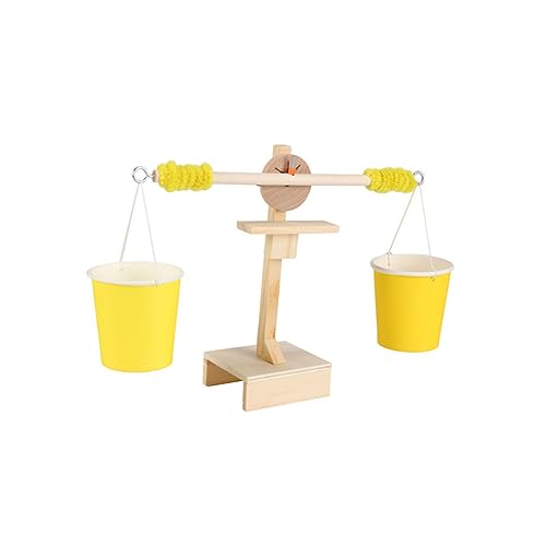 TOYANDONA Holz Balancewaage DIY Wissenschaftsspielzeug für Ab Jahren Pädagogisches Gewichtsskala Spiel Hand Auge Koordination Mechanischem Verständnis und Kreativem Experimentieren von TOYANDONA