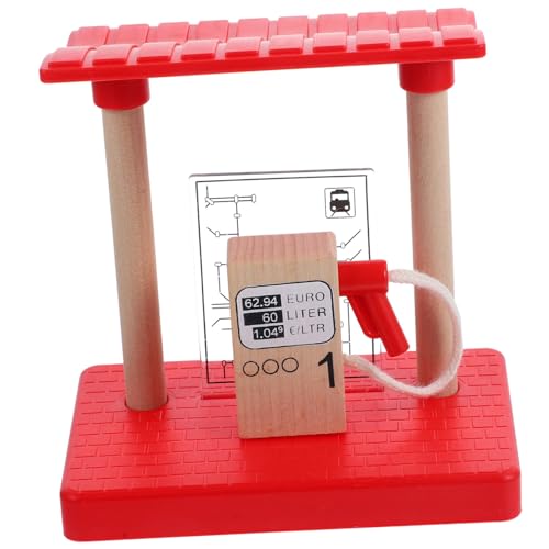 TOYANDONA Holz Eisenbahn Zubehör Gasstation Modell Dekoratives Glatte Oberfläche Pädagogisch für Kreative Bahn szenen und Kinderhand aktivitäten TOYANDONA Holz Eisenbahn Zubehör Gasstation Modell Dekoratives Glatte Oberfläche Pädagogisch für Kreative Bahn szenen und Kinderhand aktivitäten von TOYANDONA