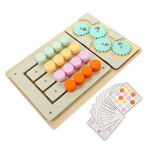 TOYANDONA Holz Farb Sortierspielzeug Farben Montessori Lernspielzeug für Kleinkinder Feinmotorik und Kognitive Entwicklung Pädagogisches Denkspielzeug für Jungen Mädchen von TOYANDONA