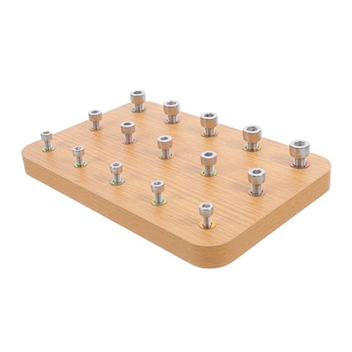 TOYANDONA Holz Fingerübungsbrett Handrehabilitation Schraubtraining Hand Auge Koordination Feinmotorik Therapiegerät für Schlaganfall Hemiplegie Patienten TOYANDONA Holz Fingerübungsbrett Handrehabilitation Schraubtraining Hand Auge Koordination Feinmotorik Therapiegerät für Schlaganfall Hemiplegie Patienten von TOYANDONA