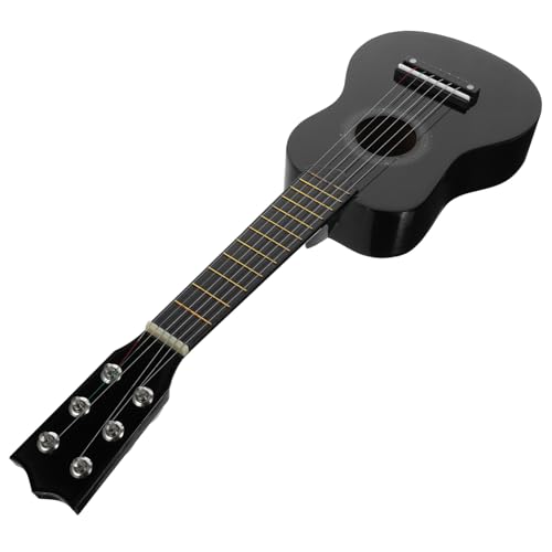 TOYANDONA Holz Gitarre Pädagogisches Musikinstrument für Anfänger Simulierte Akustikgitarre in Schwarz Lernspielzeug für Kleinkinder und Junge Mädchen zur Musikalischen Früherziehung TOYANDONA Holz Gitarre Pädagogisches Musikinstrument für Anfänger Simulierte Akustikgitarre in Schwarz Lernspielzeug für Kleinkinder und Junge Mädchen zur Musikalischen Früherziehung von TOYANDONA