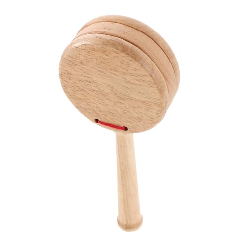 TOYANDONA Holz Kastagnetten Percussioninstrument aus Langlebigem Holz Leichter Handgriff Fördert Rhythmusgefühl Musikalisches Lernspielzeug für Kindergeburtstag und Musikunterricht von TOYANDONA
