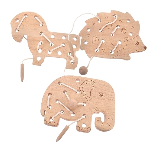 TOYANDONA Holz Lernspielzeug für Pädagogisches Tier Fädelspiel aus Langlebigem Holz Fördert Feinmotorik Konzentration und Hand Auge Koordination Wiederverwendbares Motorisches Activity TOYANDONA Holz Lernspielzeug für Pädagogisches Tier Fädelspiel aus Langlebigem Holz Fördert Feinmotorik Konzentration und Hand Auge Koordination Wiederverwendbares Motorisches Activity von TOYANDONA