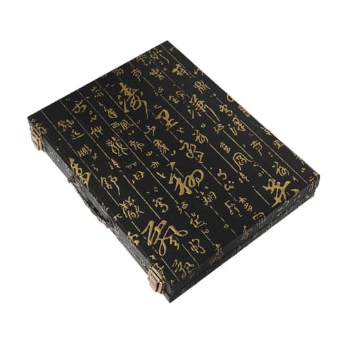TOYANDONA Holz Mahjong Aufbewahrungsbox mit Prägung Großes Fassungsvermögen Tragbarer Organizer für Chinesische Mahjong Steine Eleganter Spielsteinbehälter TOYANDONA Holz Mahjong Aufbewahrungsbox mit Prägung Großes Fassungsvermögen Tragbarer Organizer für Chinesische Mahjong Steine Eleganter Spielsteinbehälter von TOYANDONA