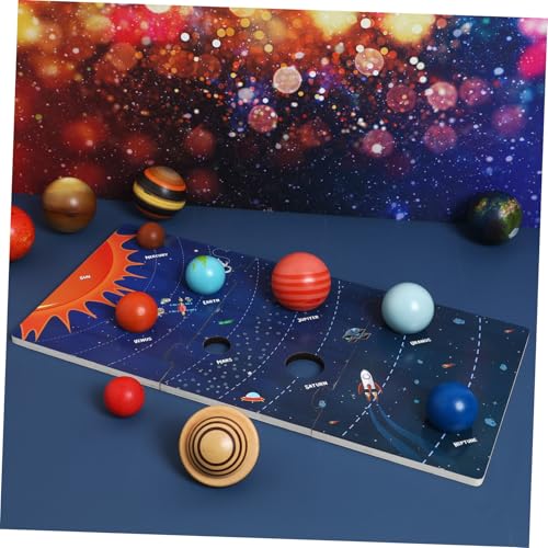 TOYANDONA Holz Puzzle Sonnensystem für Ab Jahren Pädagogisches Planetenspielzeug mit Planeten Sicher Langlebig für Weltraum Lernspiele und Geschenkideen TOYANDONA Holz Puzzle Sonnensystem für Ab Jahren Pädagogisches Planetenspielzeug mit Planeten Sicher Langlebig für Weltraum Lernspiele und Geschenkideen von TOYANDONA