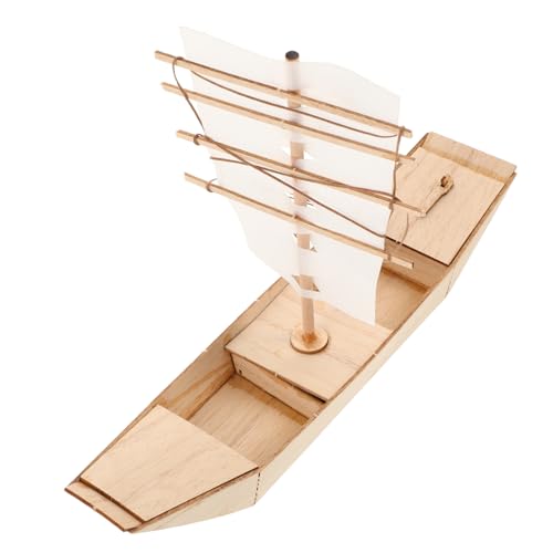 TOYANDONA Holz Segelboot Modellbausatz DIY Puzzle für Kreatives Holzspielzeug Bildung und Familienaktivitäten Miniaturboot zur Dekoration Sammlerstück TOYANDONA Holz Segelboot Modellbausatz DIY Puzzle für Kreatives Holzspielzeug Bildung und Familienaktivitäten Miniaturboot zur Dekoration Sammlerstück von TOYANDONA