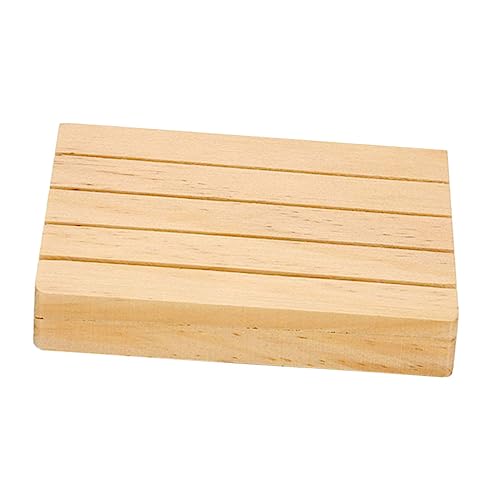 TOYANDONA Holz Spielkartenhalter Tray mit Kartenhalterung Spielkarten Organizer für Poker Kartenspiele Senioren Erwachsene Stabile Holzqualität Praktisch und von TOYANDONA