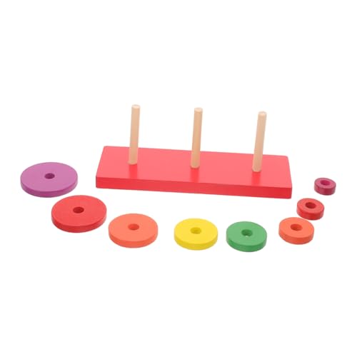 TOYANDONA Holz Stapelturm Lernspielzeug Bunt Montessori Pädagogisch Fördernd für Motorische Fähigkeiten Kreativität Denkvermögen Hand Auge Koordination TOYANDONA Holz Stapelturm Lernspielzeug Bunt Montessori Pädagogisch Fördernd für Motorische Fähigkeiten Kreativität Denkvermögen Hand Auge Koordination von TOYANDONA