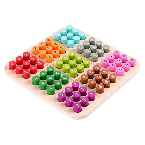 TOYANDONA Holz Sudoku Spielset für Pädagogisches Logikspielzeug aus Natürlichem Holz Fördert Kreatives Denken und Mathematische Fähigkeiten Kompakt und Leicht für Unterwegs TOYANDONA Holz Sudoku Spielset für Pädagogisches Logikspielzeug aus Natürlichem Holz Fördert Kreatives Denken und Mathematische Fähigkeiten Kompakt und Leicht für Unterwegs von TOYANDONA