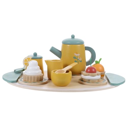 TOYANDONA Holz Teeservice Set Für Teiliges Teeservice Für Mädchen Interaktives Rollenspiel Ideales Lernspielzeug Für Kinderküche Für Teepartys Und Kreatives Spiel TOYANDONA Holz Teeservice Set Für Teiliges Teeservice Für Mädchen Interaktives Rollenspiel Ideales Lernspielzeug Für Kinderküche Für Teepartys Und Kreatives Spiel von TOYANDONA