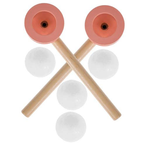 TOYANDONA Holz für Bunte Schwebende Kugeln Atemkontrolle und Gleichgewichtstraining Sicheres Glattes Design Sensorisches Lernspielzeug für Kleinkinder von TOYANDONA