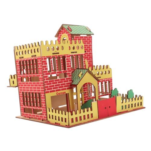 TOYANDONA Holzbaukasten Puzzle aus Sicherem Holz für Präzise Geschnittenes DIY Modell Fördert Kreatives und Frühe Bildung Bastelspielzeug für Jungen und Mädchen von TOYANDONA