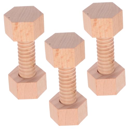 TOYANDONA Holzbausteine Schrauben Robustes Konstruktionsspielzeug für Kleinkinder Fördert Feinmotorik und Hand Auge koordination für Eltern Junge Mädchen Spiel TOYANDONA Holzbausteine Schrauben Robustes Konstruktionsspielzeug für Kleinkinder Fördert Feinmotorik und Hand Auge koordination für Eltern Junge Mädchen Spiel von TOYANDONA
