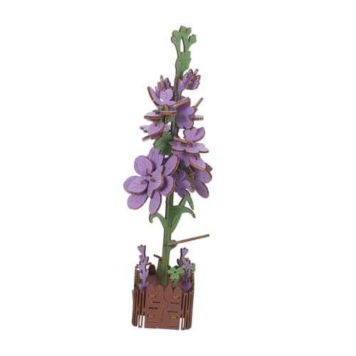 TOYANDONA Holzblumen Puzzle Holz Bouquet Bastelset Solides Holz Blumenarrangement Ornament Pflanzenmodell DIY Bausatz Geschenk für Party Dekoration und Eltern-Junge Mädchen-Spiel von TOYANDONA