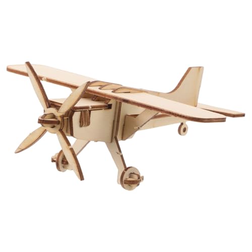 TOYANDONA Holzflugzeug Modellbausatz zum Selberbauen und Bemalen Puzzle Flugzeug aus Naturbelassenem Holz Sicherer DIY Bausatz für Erwachsene Kreatives Bastelspielzeug für Schule und von TOYANDONA