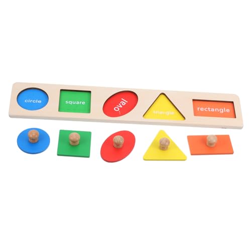 TOYANDONA Holzformen Steckpuzzle mit Griff für Kleinkinder Montessori Lernspielzeug zur Feinmotorikförderung Farben und Formerkennung Geometrisches Holzspielzeug für Vorschulkinder TOYANDONA Holzformen Steckpuzzle mit Griff für Kleinkinder Montessori Lernspielzeug zur Feinmotorikförderung Farben und Formerkennung Geometrisches Holzspielzeug für Vorschulkinder von TOYANDONA