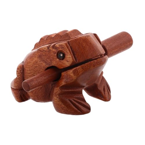 TOYANDONA Holzfroschraspel Musikinstrumente Aus Froschraspel Super Guiro Percussion Frosch Holzblock Instrument des Froschgeräuschmachers von TOYANDONA
