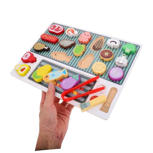 TOYANDONA Holzgrill Set für Authentisches Grillen mit Simuliertem BBQ Kreatives Rollenspiel Zubehör für Jungen und Mädchen Langlebiges Sicheres Küchen Spielset für Fantasievolle Kochspiele TOYANDONA Holzgrill Set für Authentisches Grillen mit Simuliertem BBQ Kreatives Rollenspiel Zubehör für Jungen und Mädchen Langlebiges Sicheres Küchen Spielset für Fantasievolle Kochspiele von TOYANDONA