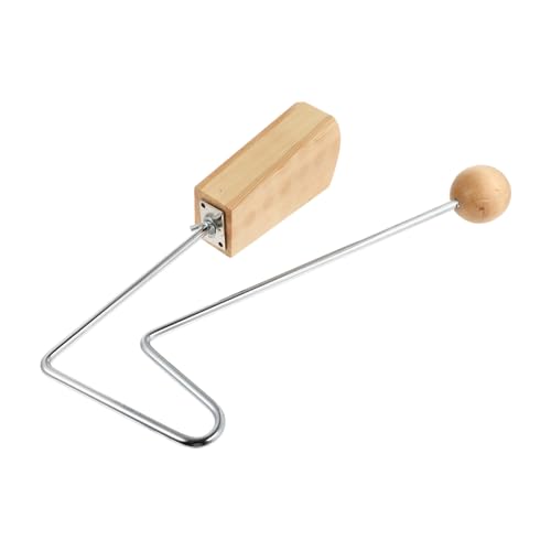 TOYANDONA Holzklapper Percussion Instrument Musikinstrument Musikspielzeug Langlebig Robust Tremolo Klangspiel aus Holz Naturfarben von TOYANDONA
