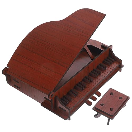 TOYANDONA Holzklavier Puzzle DIY Selbstmontage Musikmodell Lernspielzeug Kreatives und Dekoration von TOYANDONA