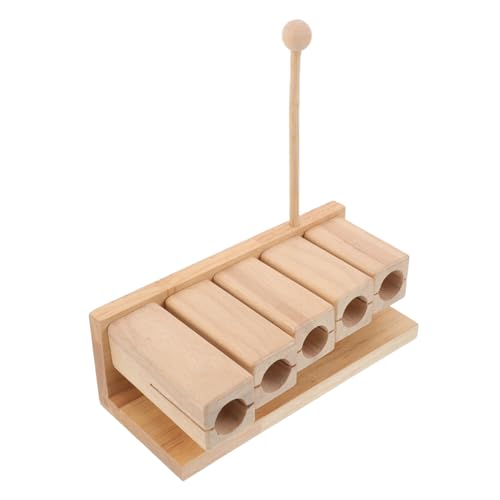 TOYANDONA Holzklötze Percussion Instrument Pentatonisch Mit Schlägel Pädagogisches Musikspielzeug Für Orff-Instrument Für Frühes Lernen Und Gruppenunterricht von TOYANDONA