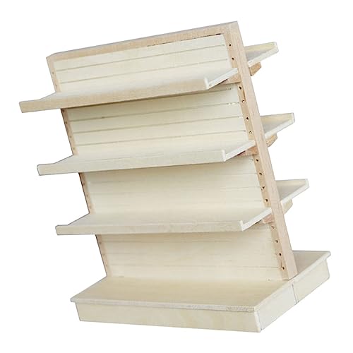 TOYANDONA Holzornamente Mini-Bibliotheks-Bücherregal Miniaturszenen Mini -Lebensmittelgeschäft Miniaturmöbel Puppenanzeigeregal Zubehör für Puppenhäuser aus Holz TOYANDONA Holzornamente Mini-Bibliotheks-Bücherregal Miniaturszenen Mini -Lebensmittelgeschäft Miniaturmöbel Puppenanzeigeregal Zubehör für Puppenhäuser aus Holz von TOYANDONA