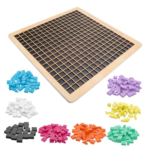TOYANDONA Holzpuzzle Kreatives Musterblock Puzzle aus Hochwertigem Holz Fördert Feinmotorik und Fantasie für Bunte und Montessori Ab Jahren Teilig von TOYANDONA