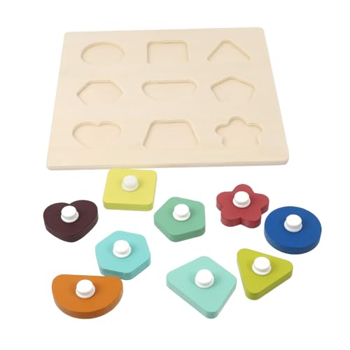 TOYANDONA Holzpuzzle Lernspielzeug für Kleinkinder Pädagogisches Cartoon Memory Spiel Motorische Fördert Farberkennung und Logisches Denken Tragbares Montessori Holzspielzeug TOYANDONA Holzpuzzle Lernspielzeug für Kleinkinder Pädagogisches Cartoon Memory Spiel Motorische Fördert Farberkennung und Logisches Denken Tragbares Montessori Holzspielzeug von TOYANDONA