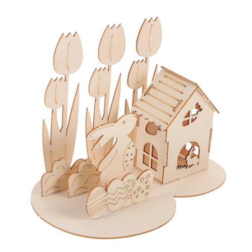 TOYANDONA Holzpuzzle Osterdeko DIY Puzzle Modell Holzspielzeug Pädagogisch für Erwachsene als Ostergeschenk und Partydekoration TOYANDONA Holzpuzzle Osterdeko DIY Puzzle Modell Holzspielzeug Pädagogisch für Erwachsene als Ostergeschenk und Partydekoration von TOYANDONA