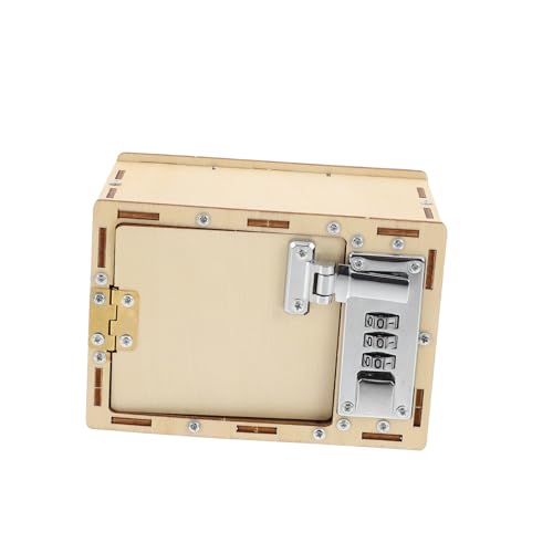 TOYANDONA Holzpuzzle Passwortbox aus Holz Mechanisches DIY Modell für Fein Verarbeitetes Montessori Logik und Feinmotorik Sicheres Lernspielzeug für Jungen und Mädchen Ab Jahren von TOYANDONA