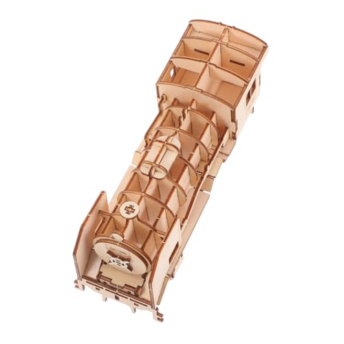 TOYANDONA Holzpuzzle Zug Modell DIY Bausatz aus Hochwertigem Holz für Erwachsene Handgefertigtes Lernspielzeug Geschicklichkeit und Koordination von TOYANDONA
