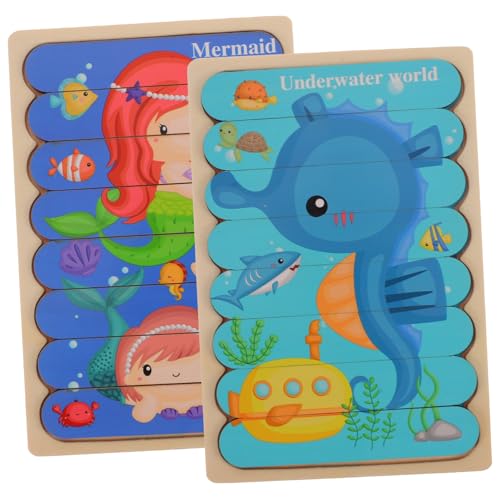 TOYANDONA Holzpuzzle für Kleinkinder Doppelseitiges Abgerundetes Lernspielzeug aus Holz Fördert Logisches Hand Auge Koordination und Kognitive Entwicklung Verschleißfestes Montessori Puzzle TOYANDONA Holzpuzzle für Kleinkinder Doppelseitiges Abgerundetes Lernspielzeug aus Holz Fördert Logisches Hand Auge Koordination und Kognitive Entwicklung Verschleißfestes Montessori Puzzle von TOYANDONA