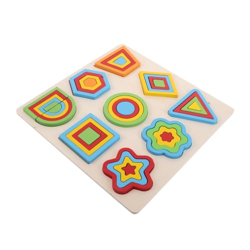TOYANDONA Holzpuzzle für Kleinkinder Geometrisches Steckbrett aus Holz Pädagogisches Formensortierspielzeug mit Bunten Formen Fördert Farben und Formenerkennung Hand Auge Koordination TOYANDONA Holzpuzzle für Kleinkinder Geometrisches Steckbrett aus Holz Pädagogisches Formensortierspielzeug mit Bunten Formen Fördert Farben und Formenerkennung Hand Auge Koordination von TOYANDONA