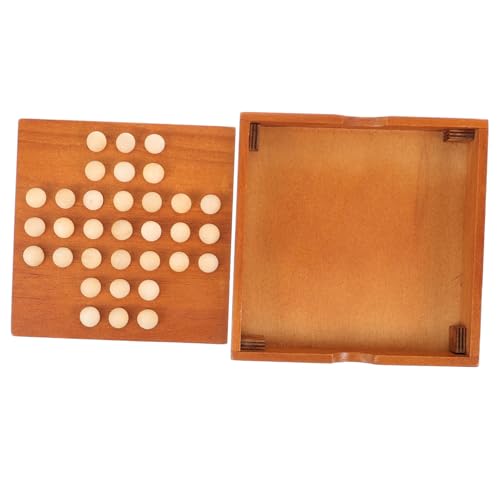 TOYANDONA Holzspiel Intelligenzspiel Denkspiel aus Holz Klassisches Einzel Schachspiel für Erwachsene Familien Freunde Geduld und Training von TOYANDONA