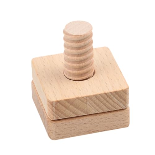 TOYANDONA Holzspielzeug DIY Schraubset Lernspielzeug Montessori Stapelspielzeug Frühpädagogisch Holzbausteine Intelligenzfördernd Sicher Natürlich Ohne Geruch von TOYANDONA
