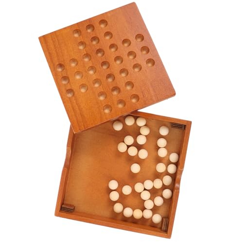 TOYANDONA Holzspielzeug Klassisches Schachspiel für Einzelspieler Intelligenzspielzeug Logischem und Praktischen Fähigkeiten für Familien und Freunde TOYANDONA Holzspielzeug Klassisches Schachspiel für Einzelspieler Intelligenzspielzeug Logischem und Praktischen Fähigkeiten für Familien und Freunde von TOYANDONA