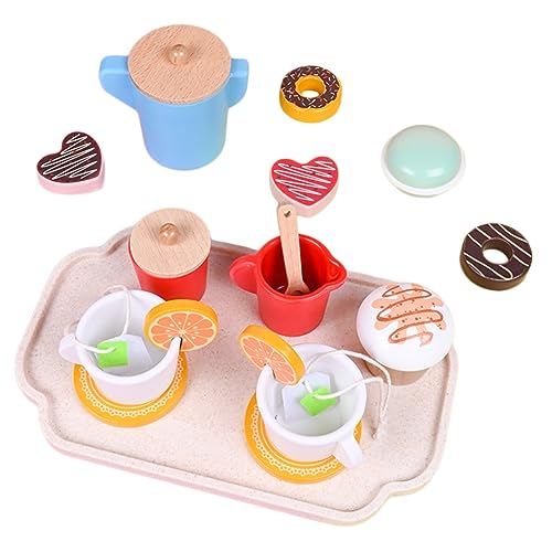 TOYANDONA Holzspielzeug Set Für Miniatur Teeservice Für Rollenspiele 11 Teiliges Nachmittagstee Spielset Aus Interaktives Lernspielzeug Für Kleinkinder Und Vorschulkinder TOYANDONA Holzspielzeug Set Für Miniatur Teeservice Für Rollenspiele 11 Teiliges Nachmittagstee Spielset Aus Interaktives Lernspielzeug Für Kleinkinder Und Vorschulkinder von TOYANDONA