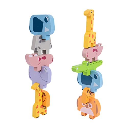 TOYANDONA Holzspielzeug Stapelspiel Tiere Balancierspiel aus Sicherem Holz Pädagogisches Motorikspielzeug für Fördert Kreativität und Feinmotorik Geeignet für Junge Mädchen und Kleinkinder TOYANDONA Holzspielzeug Stapelspiel Tiere Balancierspiel aus Sicherem Holz Pädagogisches Motorikspielzeug für Fördert Kreativität und Feinmotorik Geeignet für Junge Mädchen und Kleinkinder von TOYANDONA