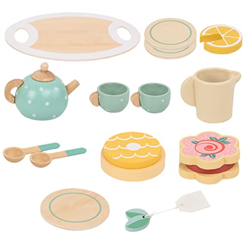 TOYANDONA Teeset Kinderspielzeug Holzspielzeug Teeset Für 1 Set Mit Tassen Tellern Und Zubehör Perfekt Für Rollenspiele Und Teeparty Ideales Für Kleinkinder Ab 3 Jahren Kreatives Für Fantasievolles TOYANDONA Teeset Kinderspielzeug Holzspielzeug Teeset Für 1 Set Mit Tassen Tellern Und Zubehör Perfekt Für Rollenspiele Und Teeparty Ideales Für Kleinkinder Ab 3 Jahren Kreatives Für Fantasievolles von TOYANDONA