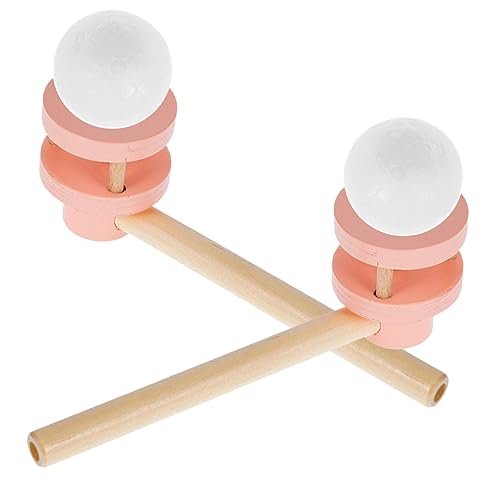 TOYANDONA Holzspielzeug Teiliges Blasball Spiel für Schwimmende Balancierspiel mit Lebhaften Farben Pädagogisches Outdoor und Indoor Koordination und Familieninteraktion von TOYANDONA