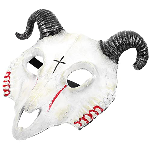 TOYANDONA Horror Goat Mask für Halloween Realistische PU Tiermaske für Kostümparty Cosplay und Maskerade Bequem und Langlebig für Verschiedene Anlässe TOYANDONA Horror Goat Mask für Halloween Realistische PU Tiermaske für Kostümparty Cosplay und Maskerade Bequem und Langlebig für Verschiedene Anlässe von TOYANDONA